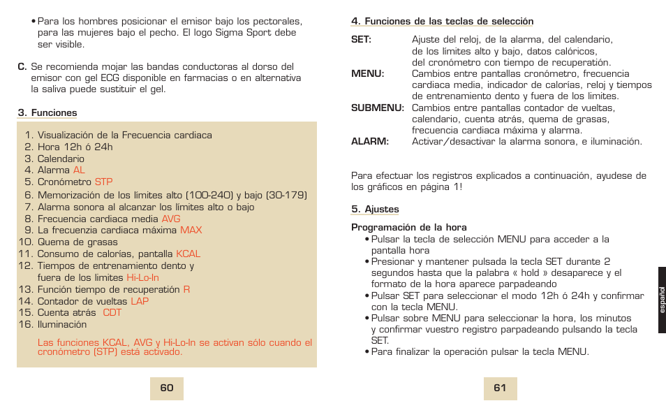 SIGMA PC 1600 User Manual | Page 33 / 46