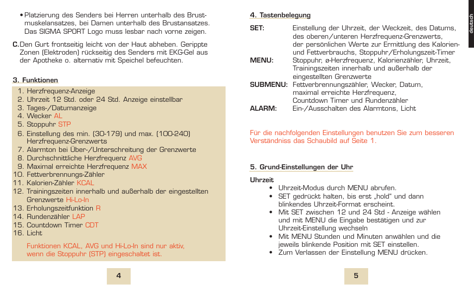 SIGMA PC 1600 User Manual | Page 5 / 46