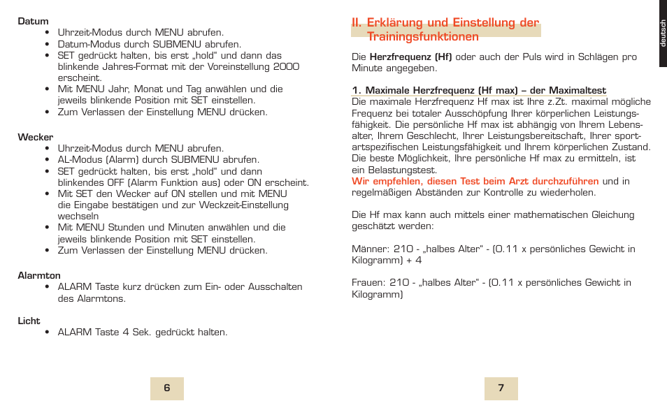 SIGMA PC 1600 User Manual | Page 6 / 46