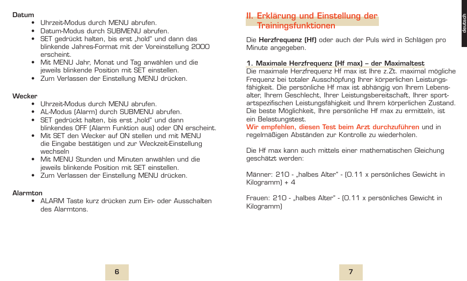 SIGMA PC 1300 User Manual | Page 6 / 42