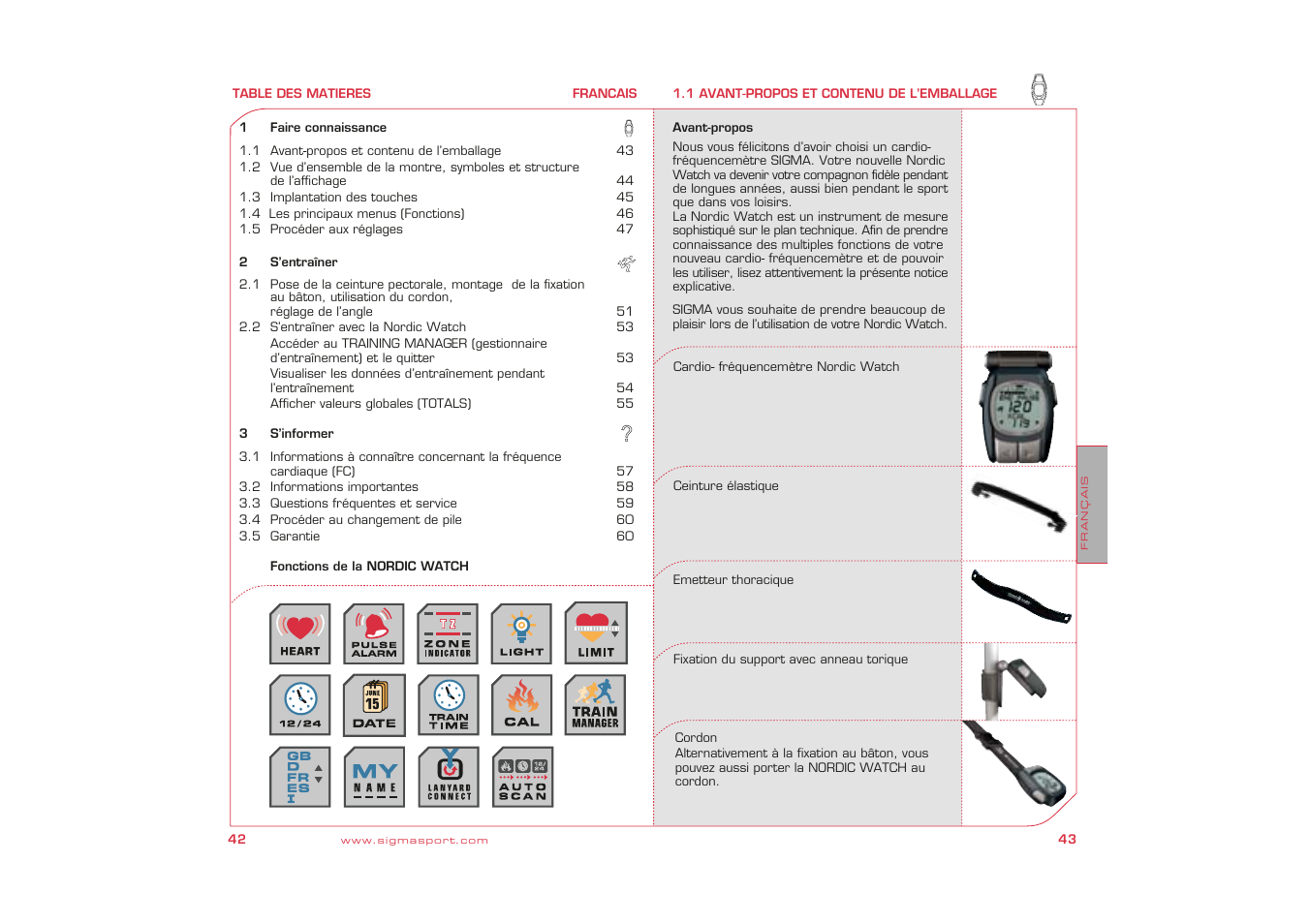 SIGMA Nordic Watch User Manual | Page 22 / 32
