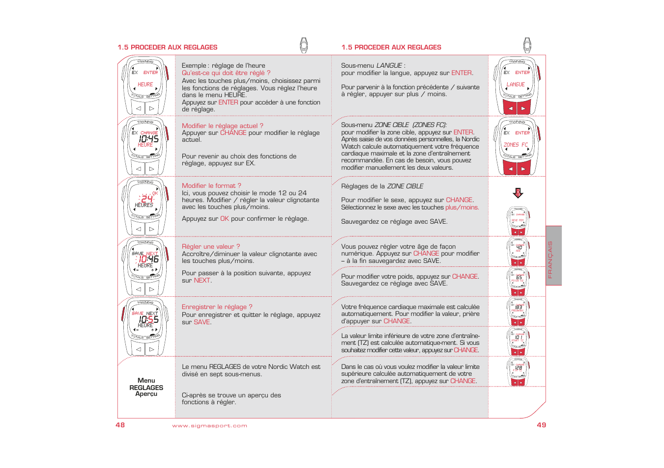 SIGMA Nordic Watch User Manual | Page 25 / 32