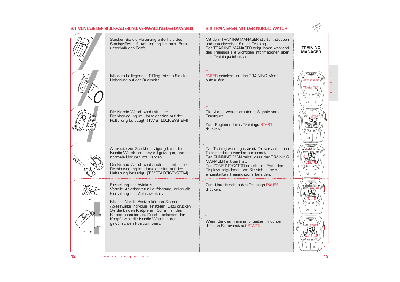 SIGMA Nordic Watch User Manual | Page 7 / 32