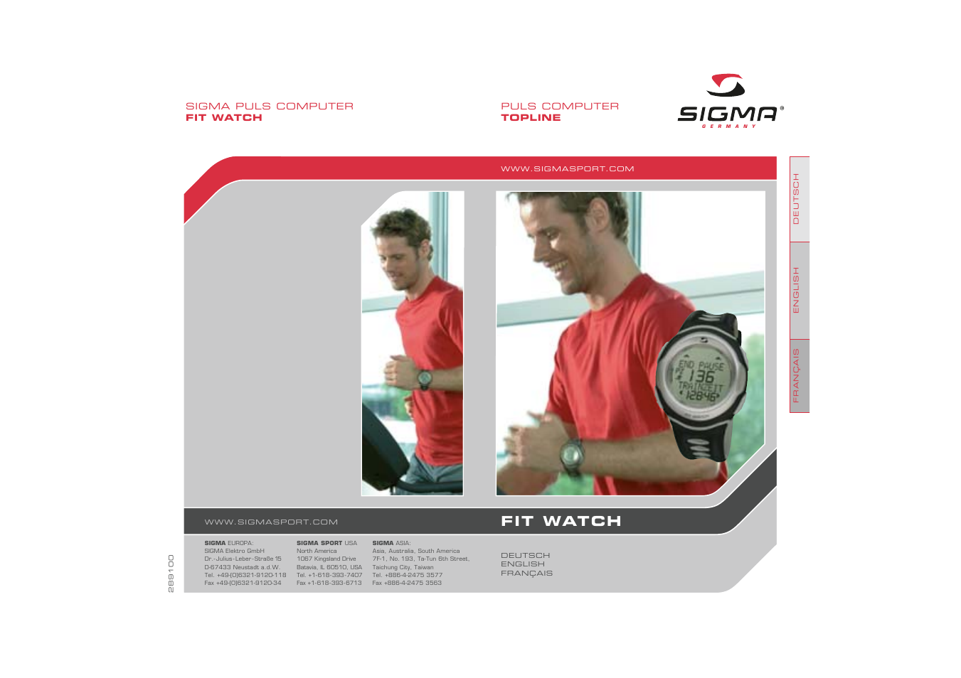 SIGMA Fit Watch User Manual | 38 pages