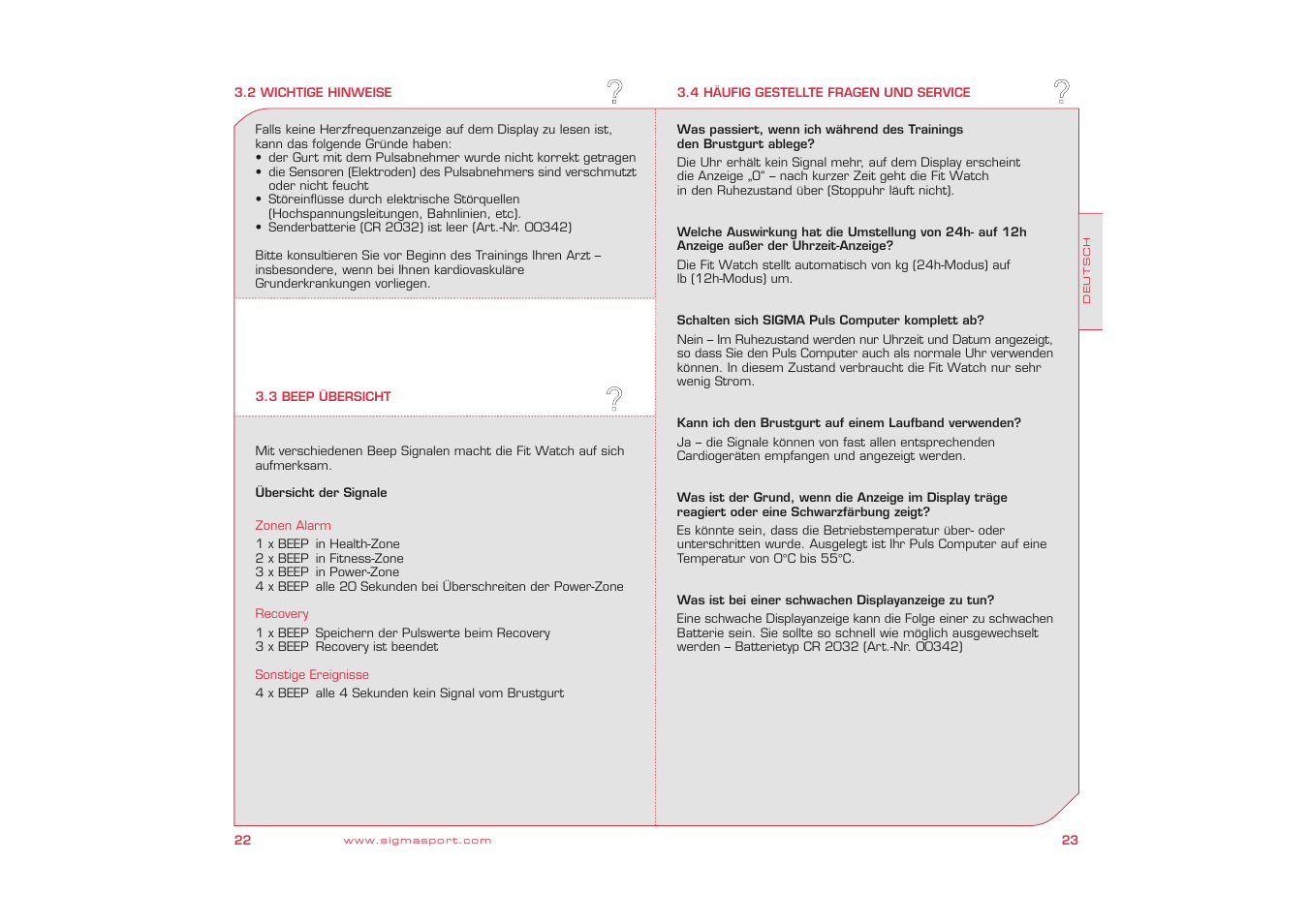 SIGMA Fit Watch User Manual | Page 12 / 38