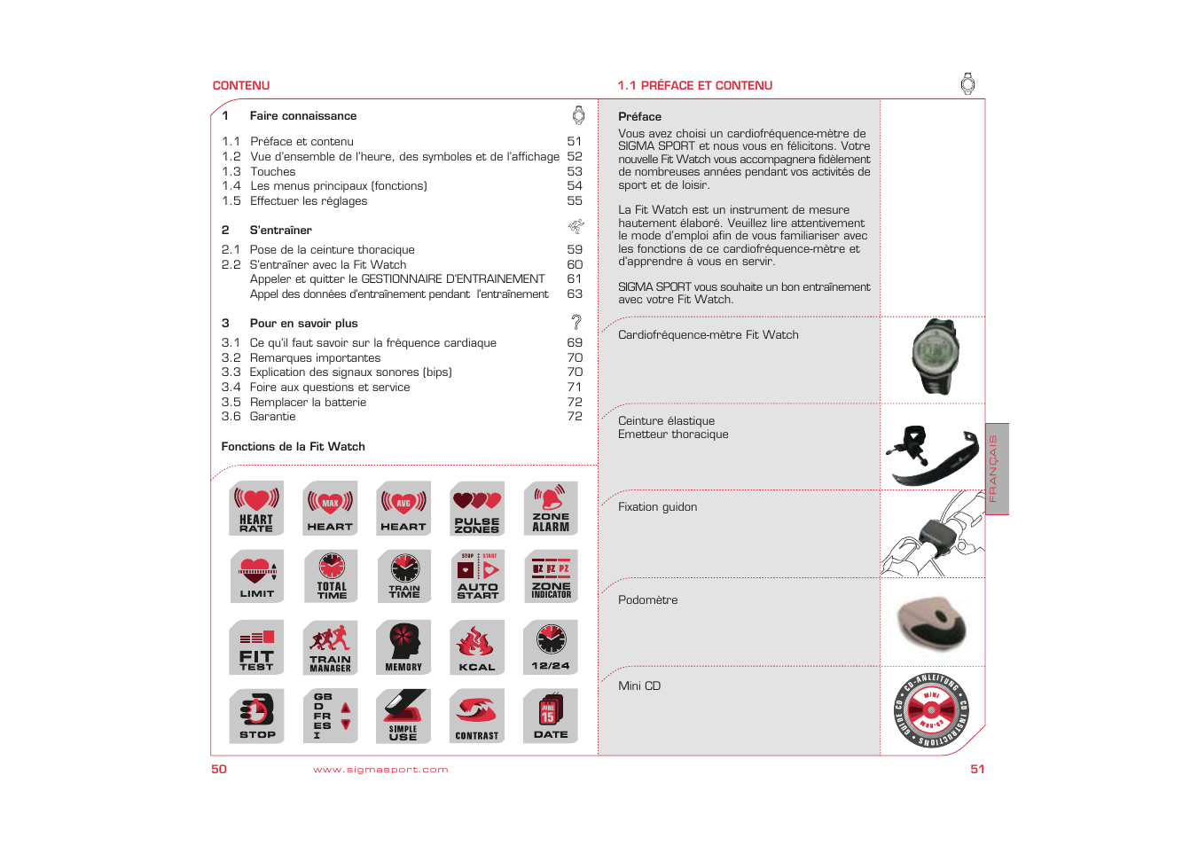 SIGMA Fit Watch User Manual | Page 26 / 38