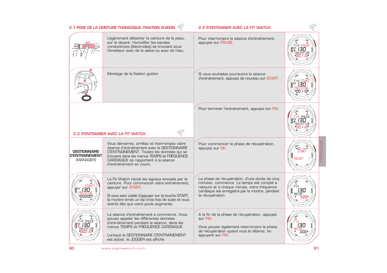 SIGMA Fit Watch User Manual | Page 31 / 38