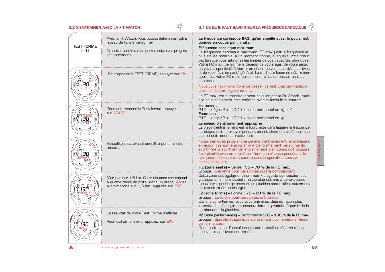 SIGMA Fit Watch User Manual | Page 35 / 38