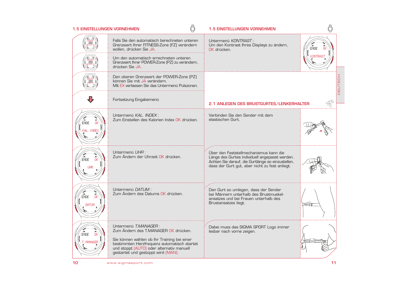 SIGMA Fit Watch User Manual | Page 6 / 38