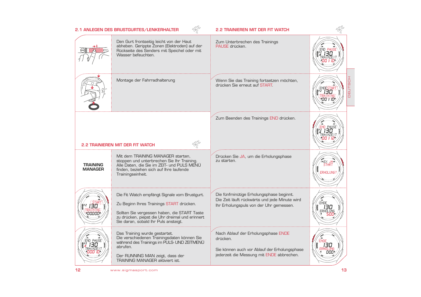 SIGMA Fit Watch User Manual | Page 7 / 38