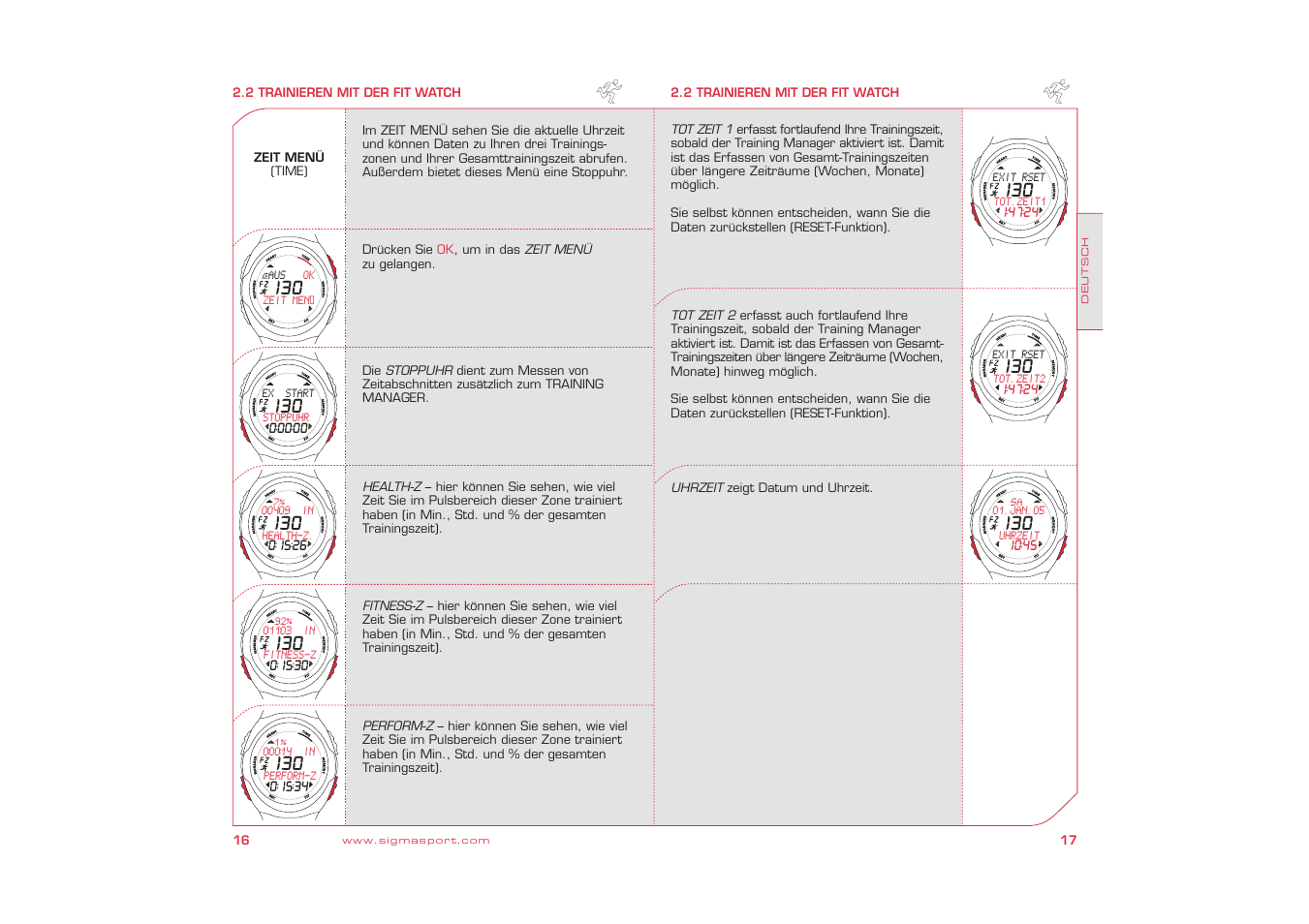 SIGMA Fit Watch User Manual | Page 9 / 38
