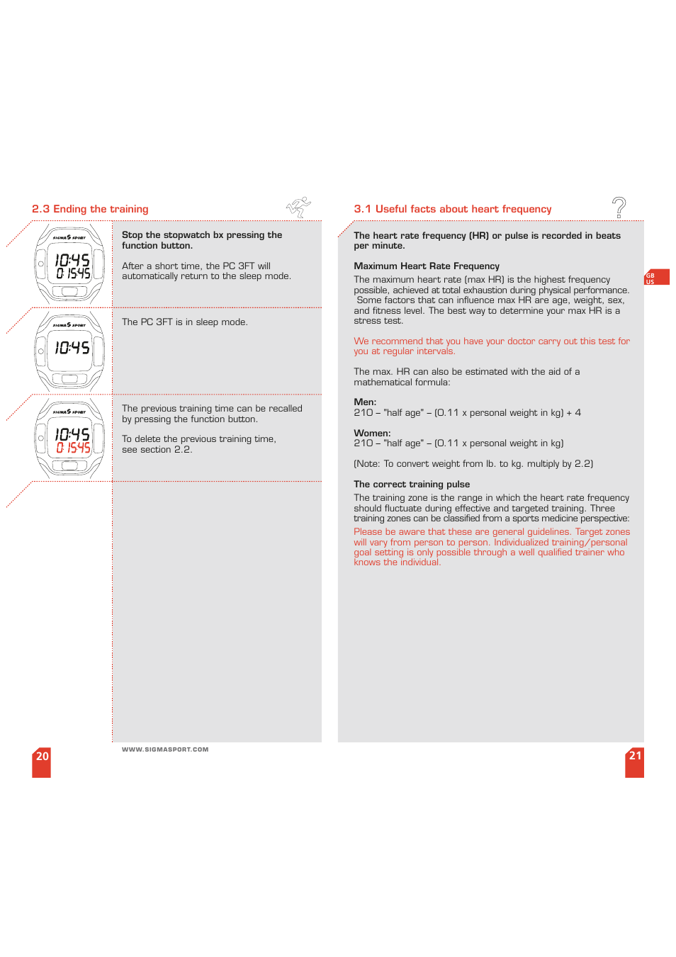 SIGMA PC 3 FT User Manual | Page 11 / 38