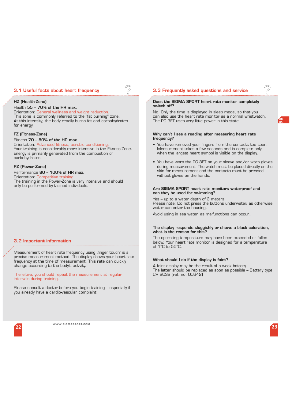 SIGMA PC 3 FT User Manual | Page 12 / 38