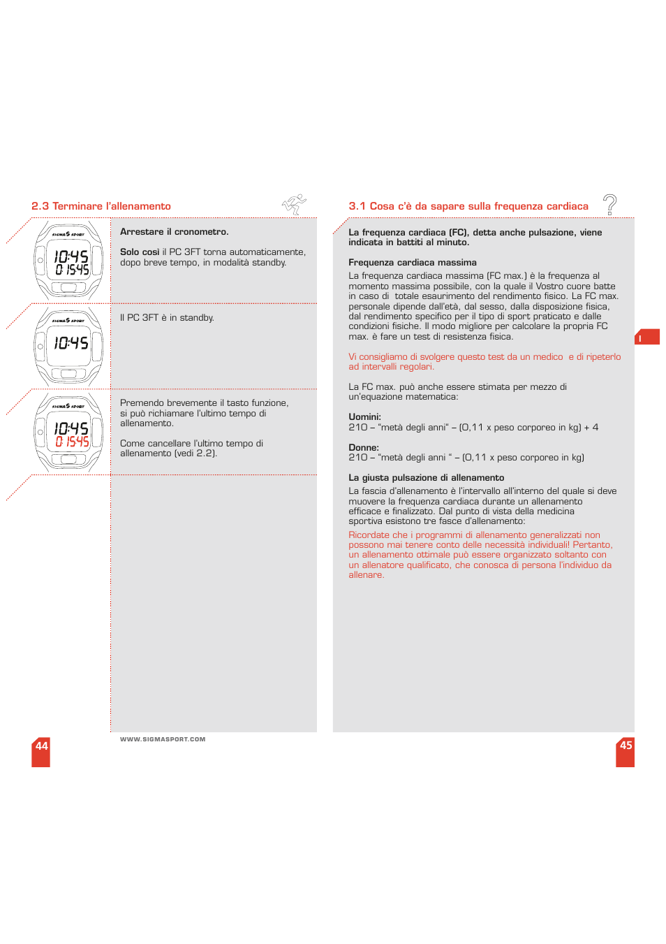 SIGMA PC 3 FT User Manual | Page 23 / 38