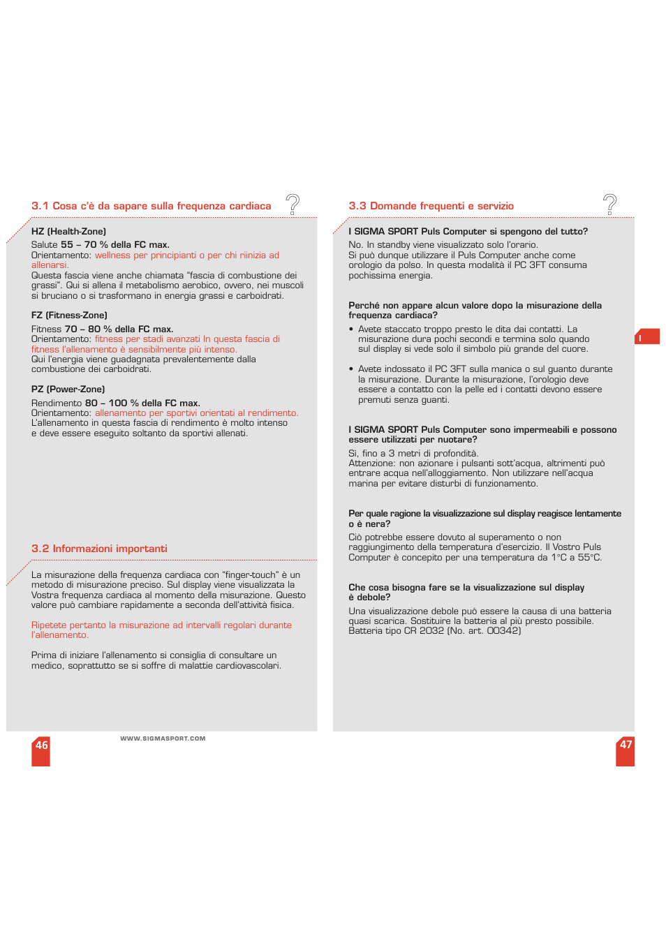 SIGMA PC 3 FT User Manual | Page 24 / 38