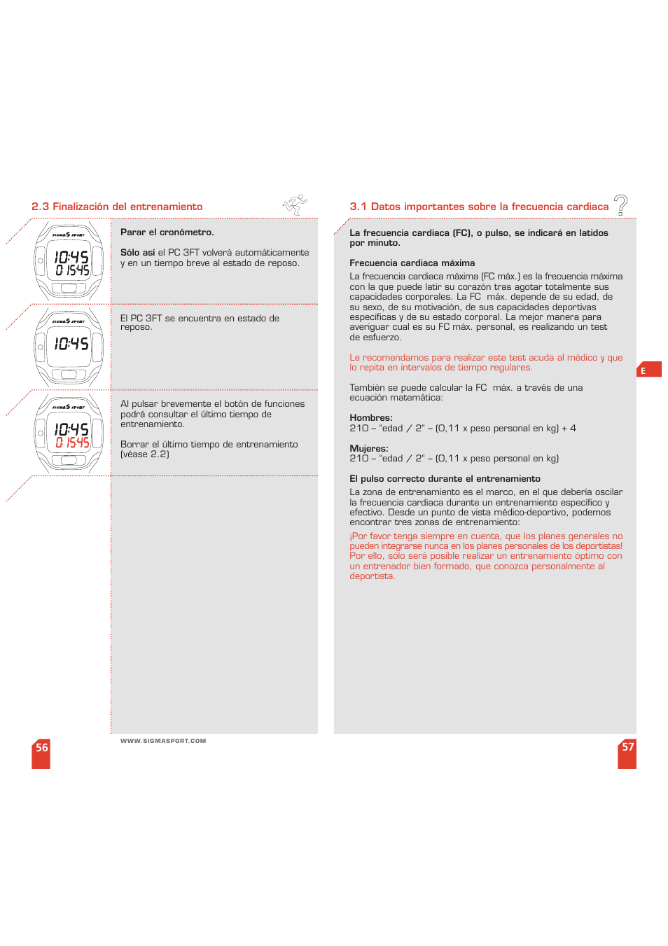 SIGMA PC 3 FT User Manual | Page 29 / 38