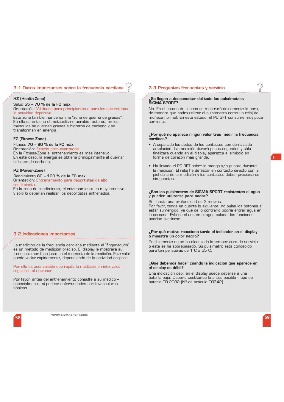 SIGMA PC 3 FT User Manual | Page 30 / 38