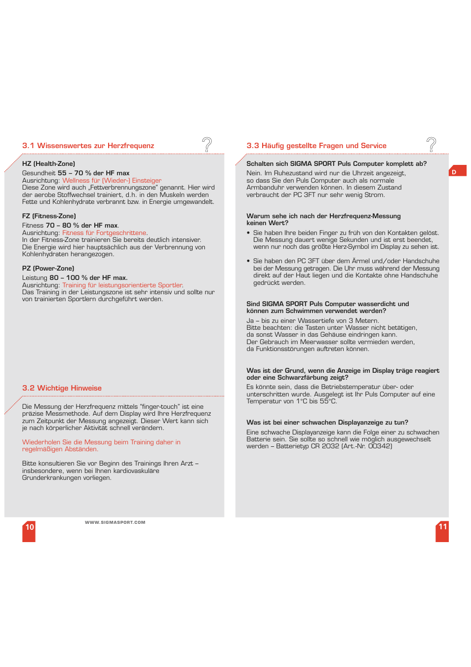 SIGMA PC 3 FT User Manual | Page 6 / 38