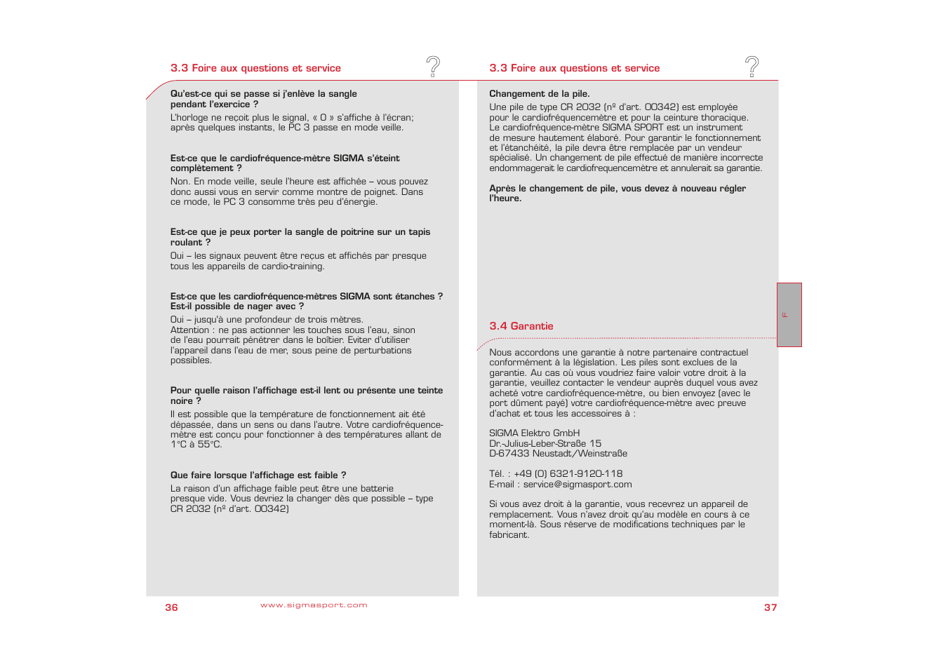 SIGMA PC 3 User Manual | Page 19 / 38