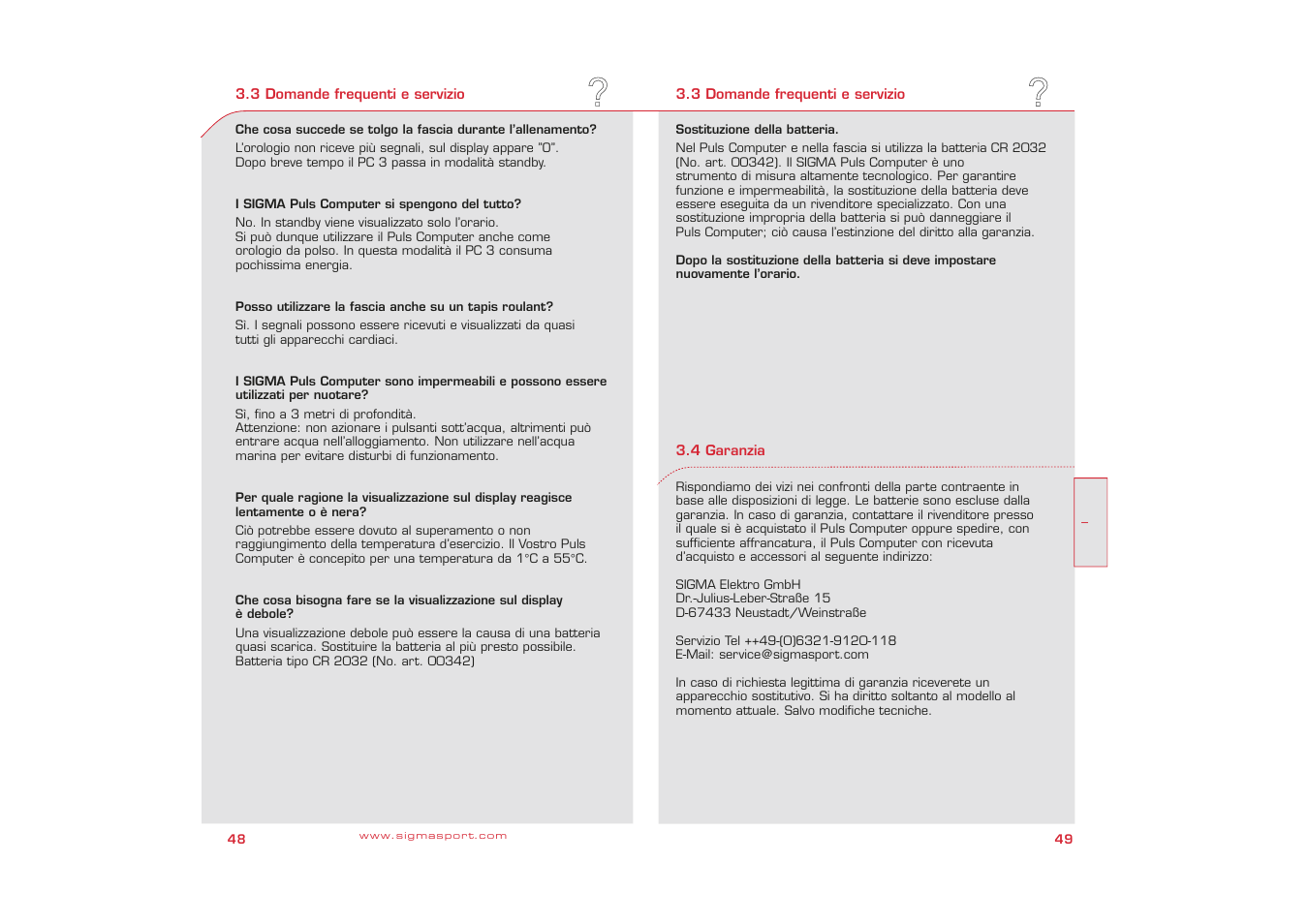 SIGMA PC 3 User Manual | Page 25 / 38