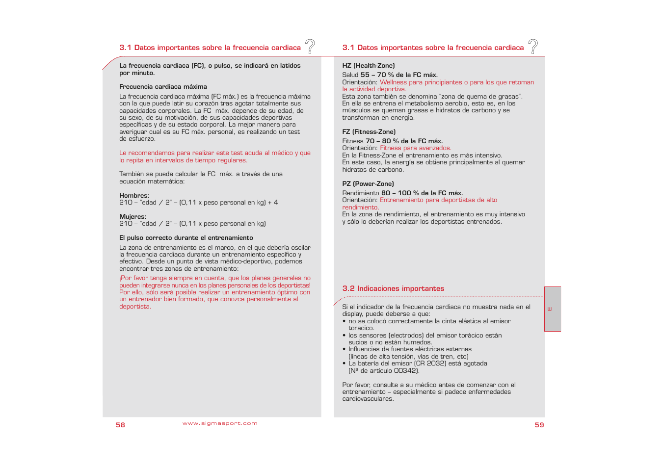 SIGMA PC 3 User Manual | Page 30 / 38