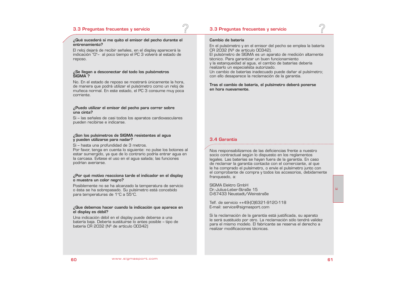 SIGMA PC 3 User Manual | Page 31 / 38