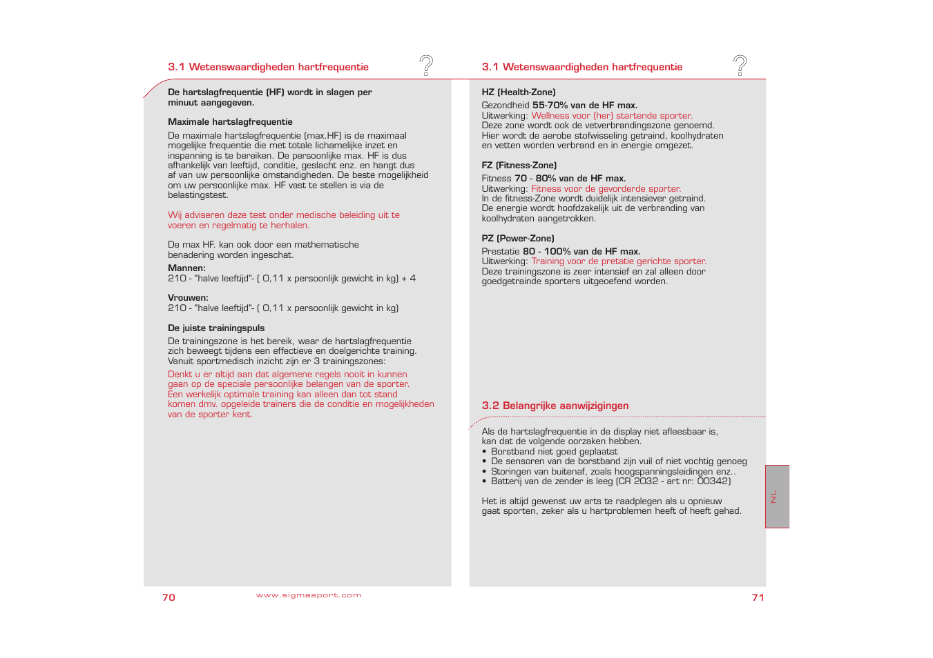 SIGMA PC 3 User Manual | Page 36 / 38
