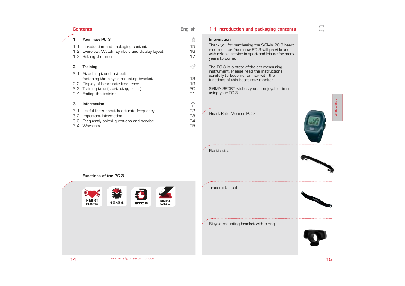 SIGMA PC 3 User Manual | Page 8 / 38
