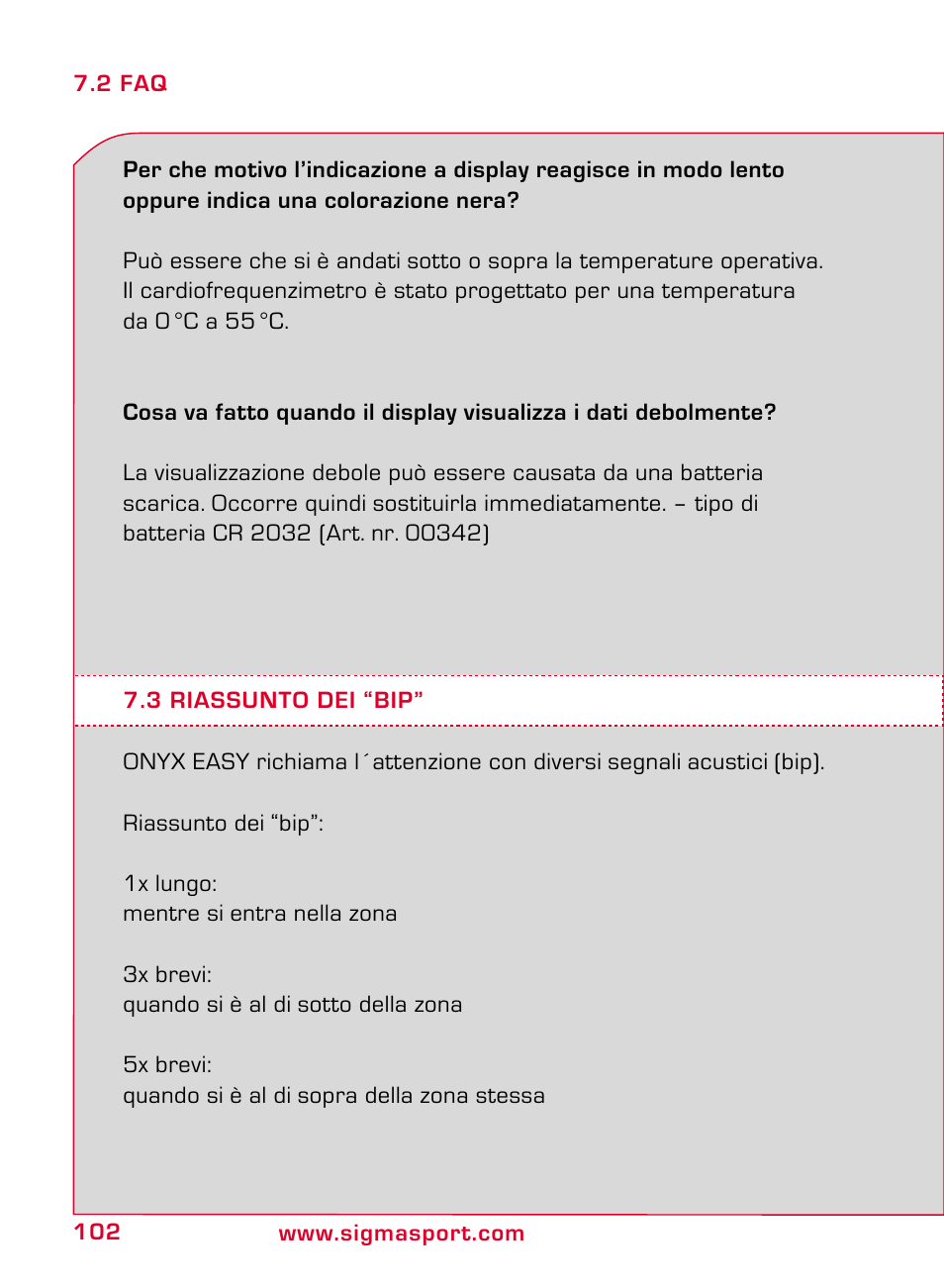 SIGMA ONYX EASY User Manual | Page 102 / 158