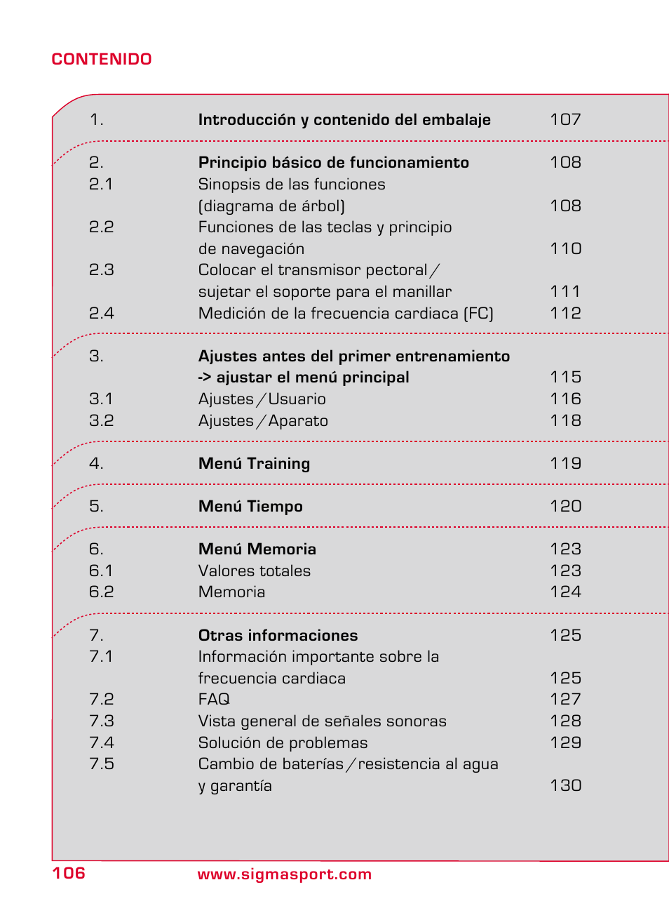 SIGMA ONYX EASY User Manual | Page 106 / 158
