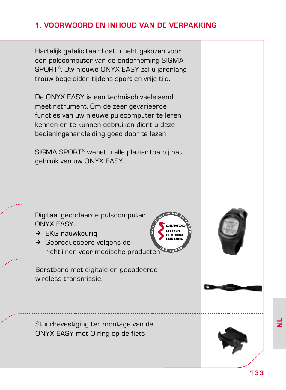 SIGMA ONYX EASY User Manual | Page 133 / 158