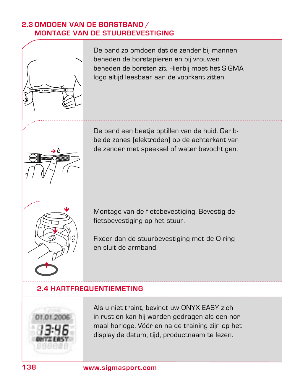 SIGMA ONYX EASY User Manual | Page 138 / 158