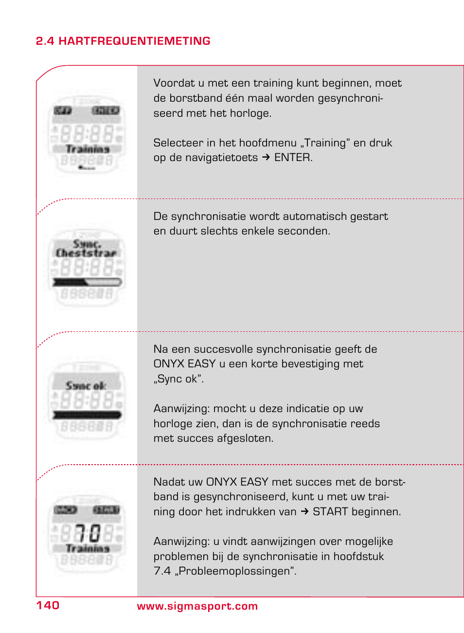 SIGMA ONYX EASY User Manual | Page 140 / 158