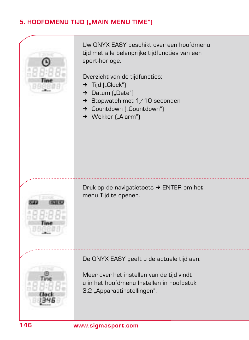 SIGMA ONYX EASY User Manual | Page 146 / 158