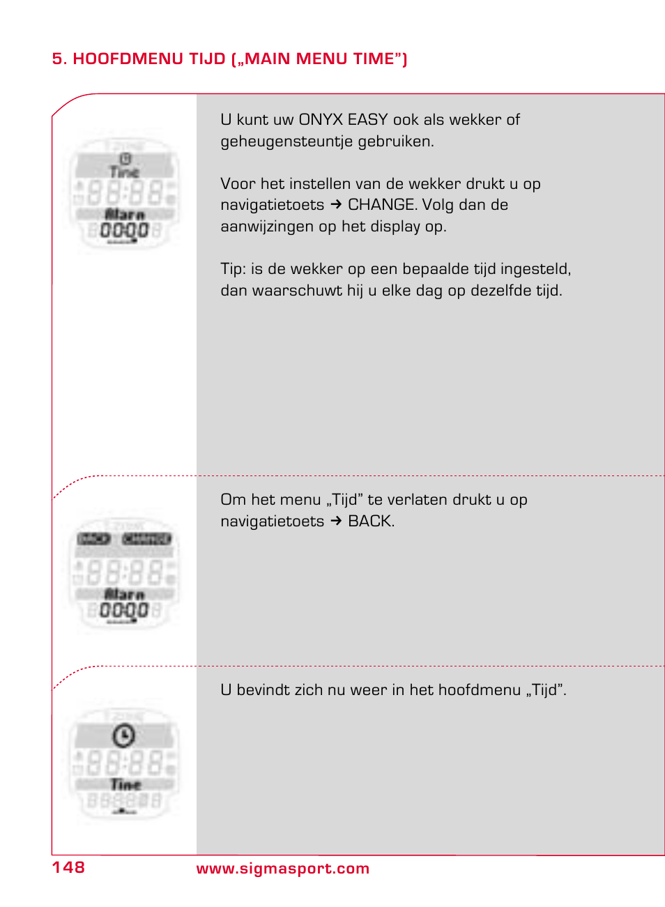 SIGMA ONYX EASY User Manual | Page 148 / 158