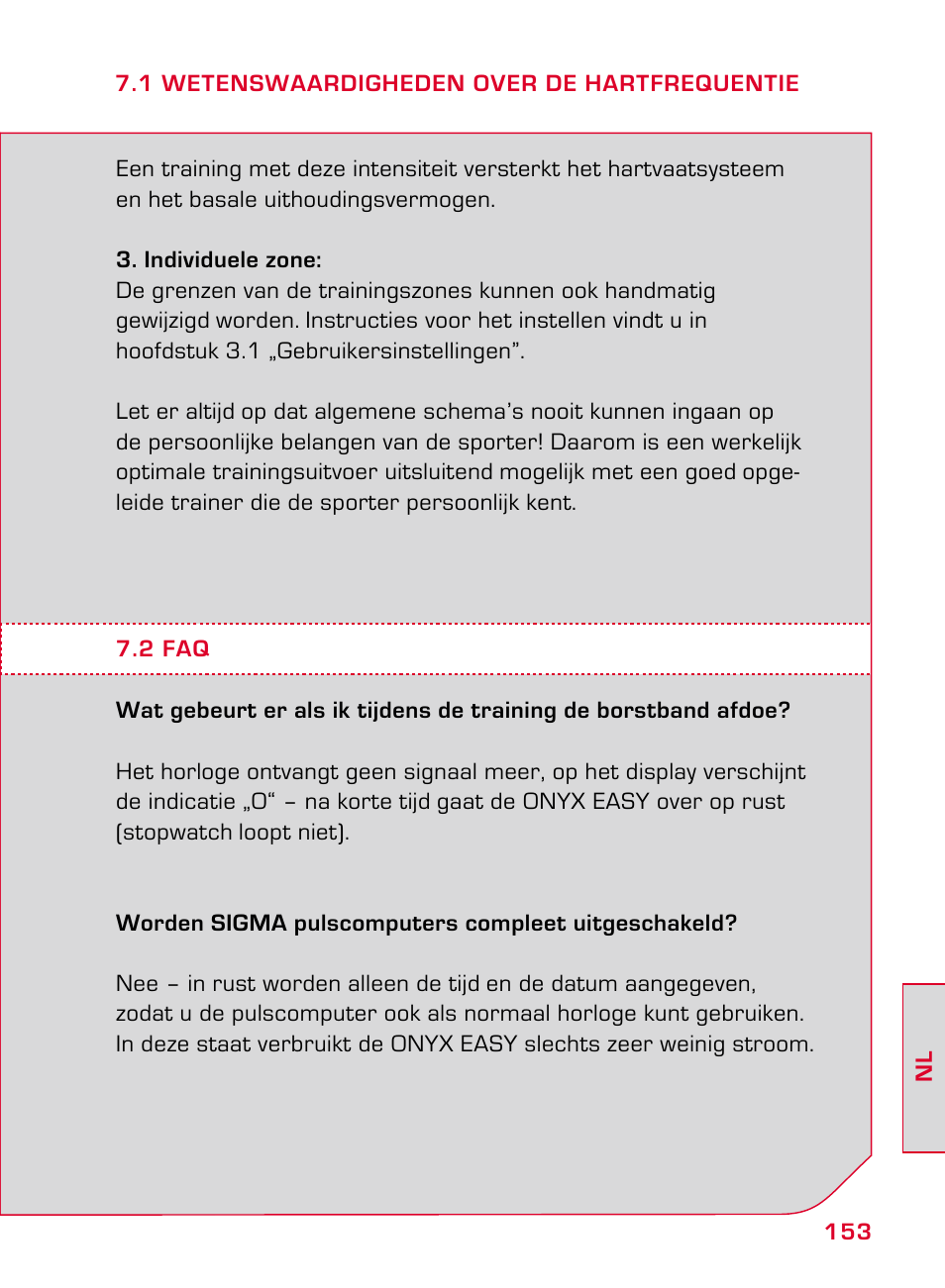 SIGMA ONYX EASY User Manual | Page 153 / 158