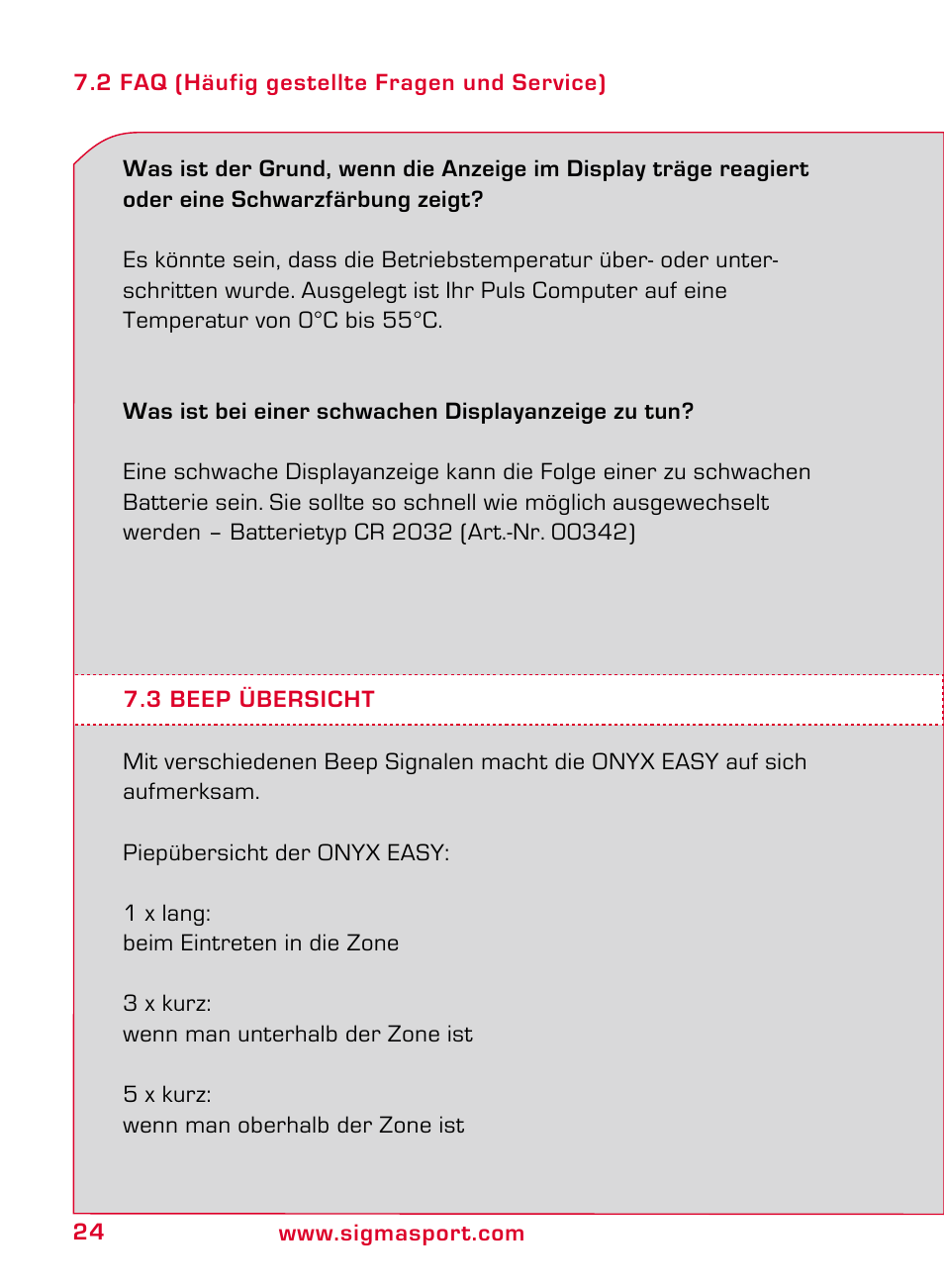 SIGMA ONYX EASY User Manual | Page 24 / 158