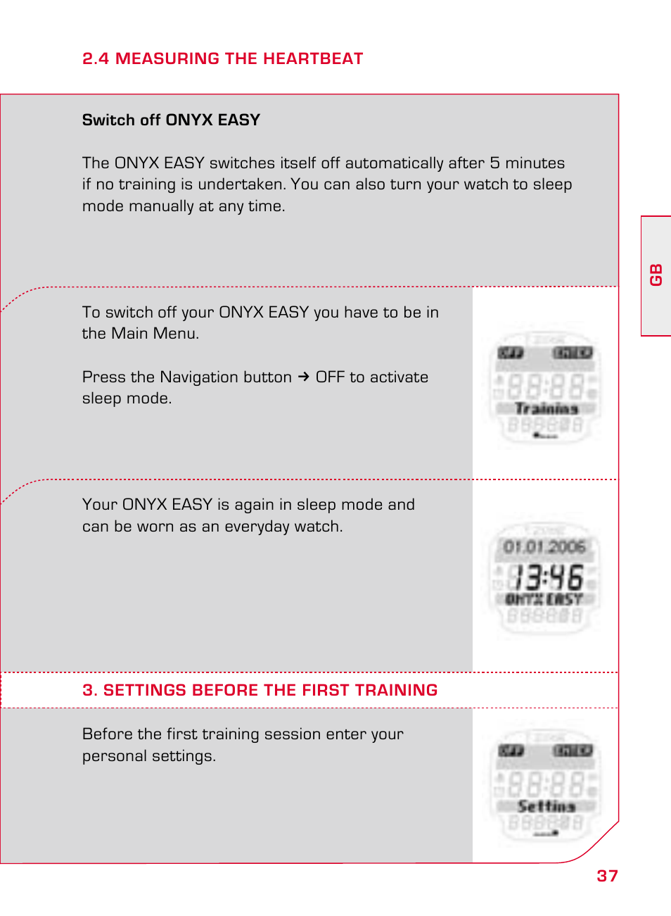 SIGMA ONYX EASY User Manual | Page 37 / 158