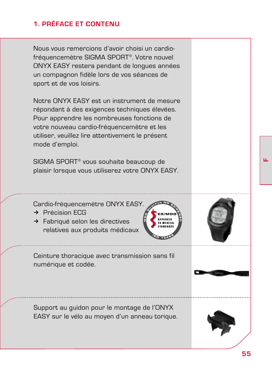 SIGMA ONYX EASY User Manual | Page 55 / 158