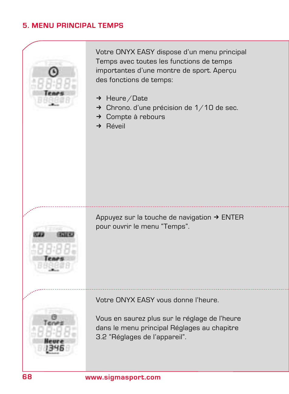 SIGMA ONYX EASY User Manual | Page 68 / 158
