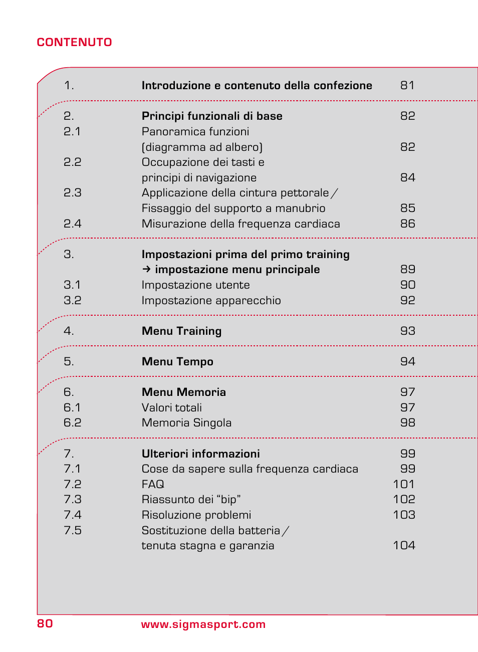SIGMA ONYX EASY User Manual | Page 80 / 158