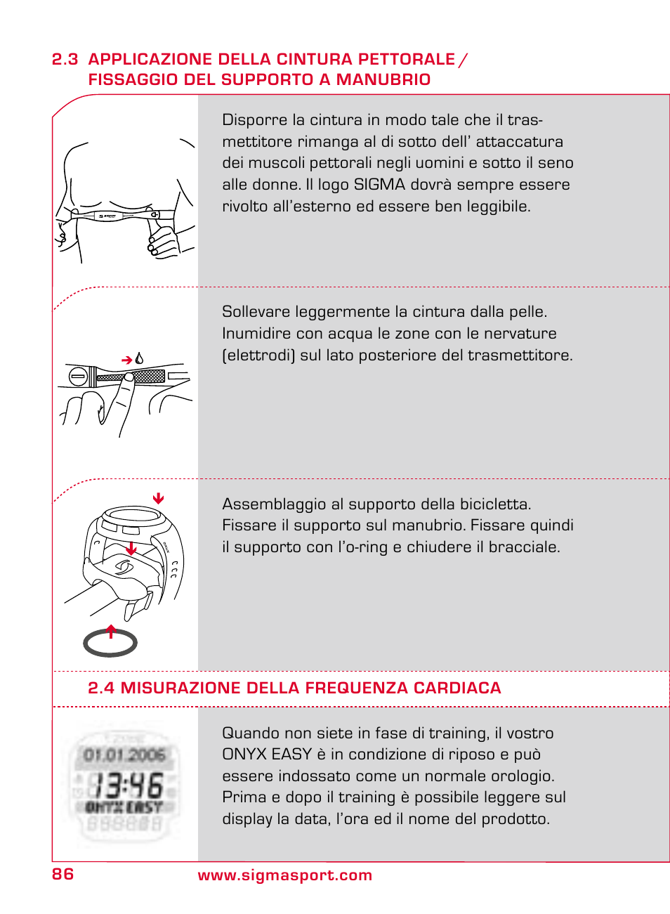 SIGMA ONYX EASY User Manual | Page 86 / 158