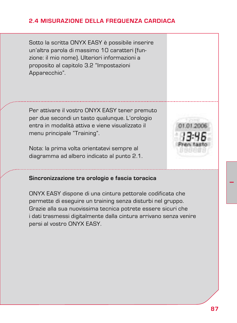 SIGMA ONYX EASY User Manual | Page 87 / 158
