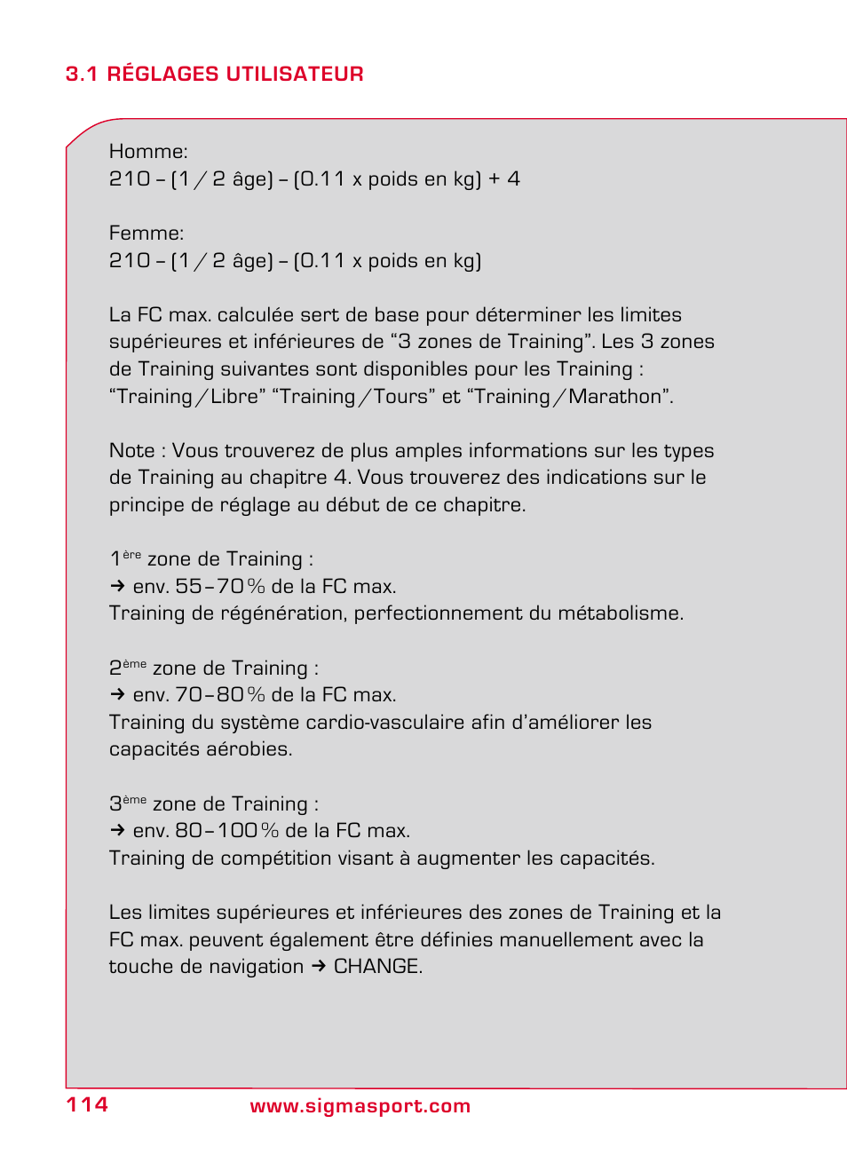 SIGMA ONYX PRO User Manual | Page 114 / 304