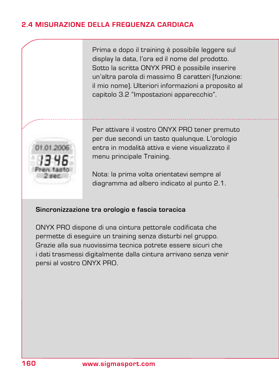 SIGMA ONYX PRO User Manual | Page 160 / 304