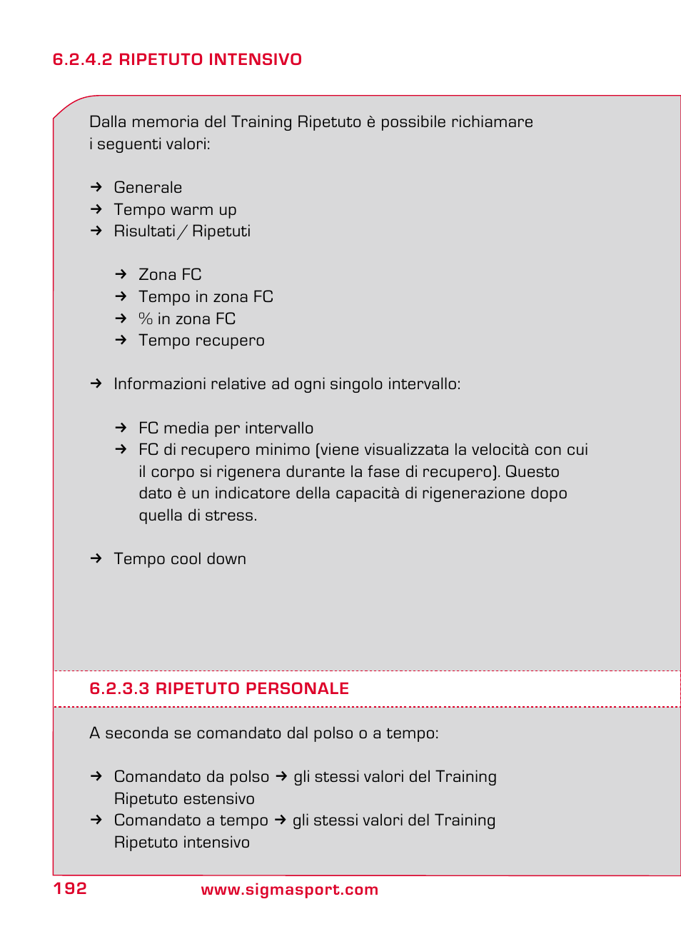 SIGMA ONYX PRO User Manual | Page 192 / 304