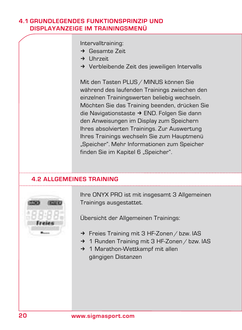 SIGMA ONYX PRO User Manual | Page 20 / 304