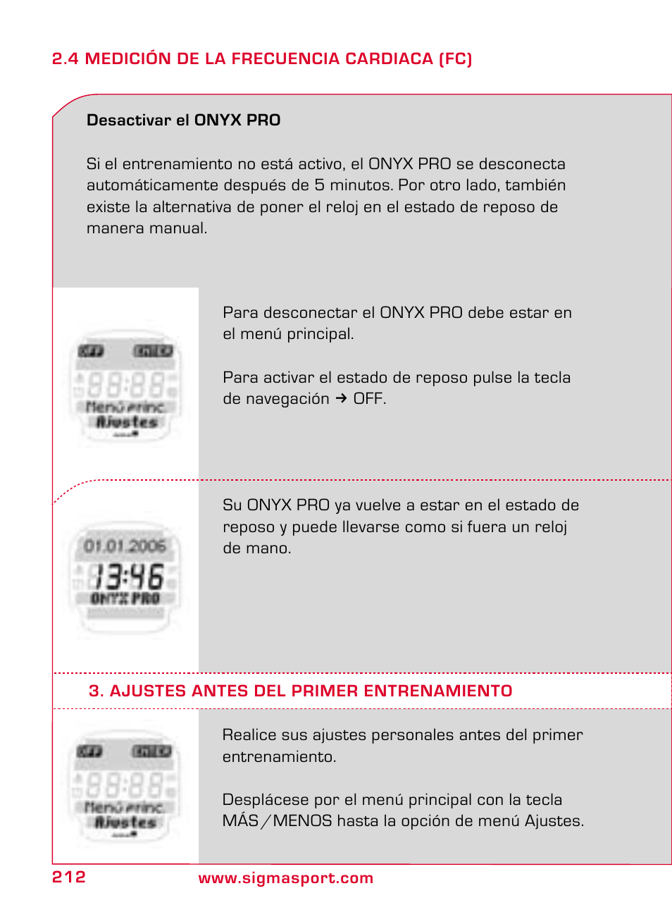 SIGMA ONYX PRO User Manual | Page 212 / 304