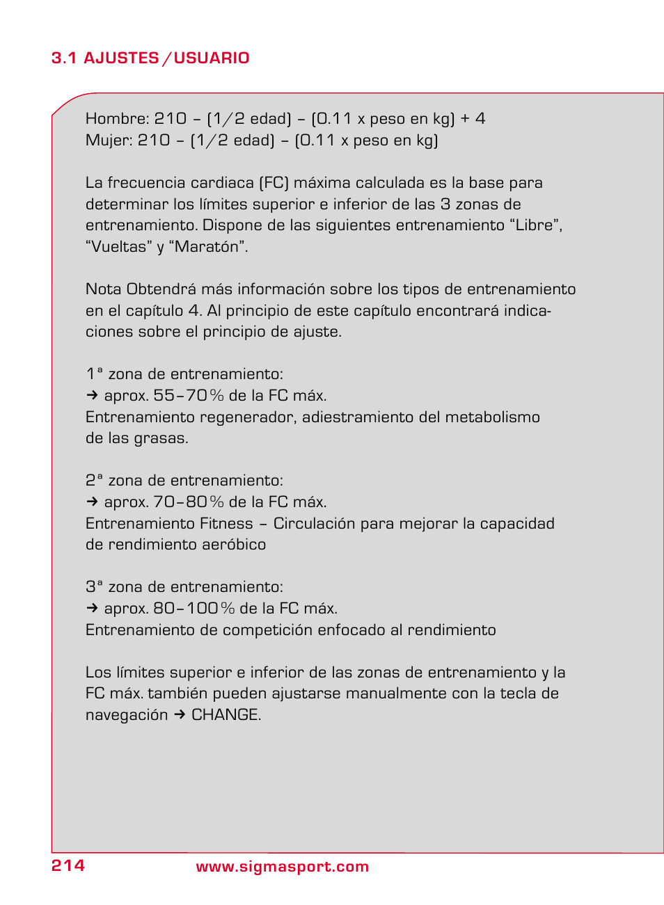SIGMA ONYX PRO User Manual | Page 214 / 304