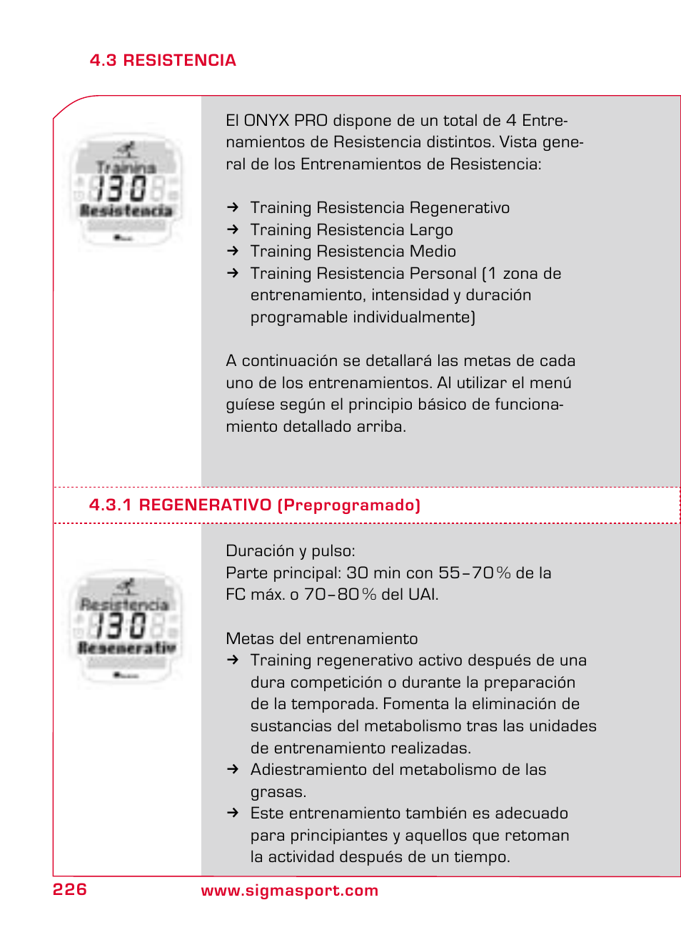 SIGMA ONYX PRO User Manual | Page 226 / 304